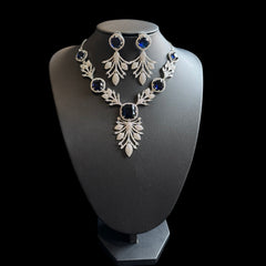Blue Sapphire Necklace Set