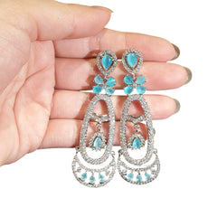 Aqua Blue Earrings