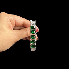 Emerald Green Openable Bangle