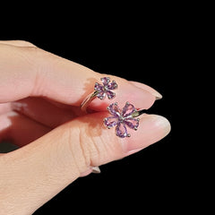 Purple Amethyst Size Adjustable Ring