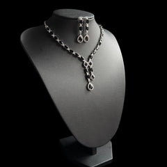 Black Quartz Necklace Set