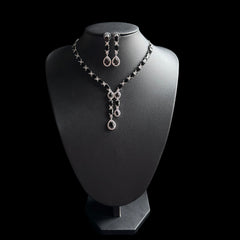 Black Quartz Necklace Set