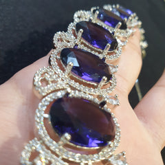 Purple Amethyst Necklace Set