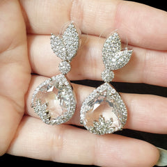 Clear Quartz Earrings