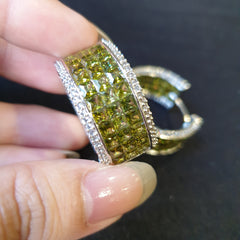 Yellow Topaz Stud Earrings