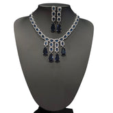 Blue Sapphires Necklace Set