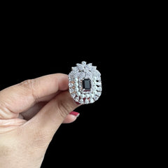 Blue Sapphire Size Adjustable Ring