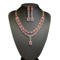 Ruby Red Necklace Set