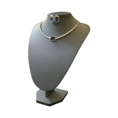 Blue Sapphire Necklace Set