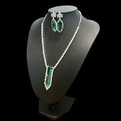 Green Topaz Necklace Set