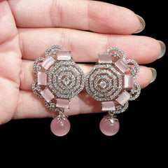 Pink Quartz Earrings