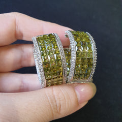 Yellow Topaz Stud Earrings