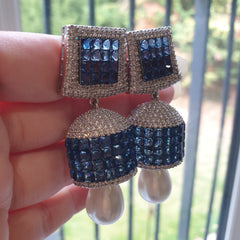 Stunning Blue Sapphires Earrings