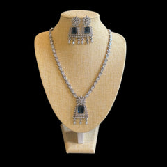 Blue Sapphires Necklace Set