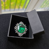 Emerald Green Size Adjustable Ring