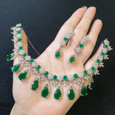 Emerald Green Necklace Set