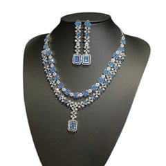 Blue Topaz Necklace Set