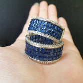 Blue Sapphire Stud Earrings