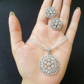 Stunning Cubic Zirconia Pendant Set