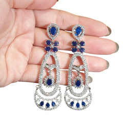 Blue Sapphires Earrings