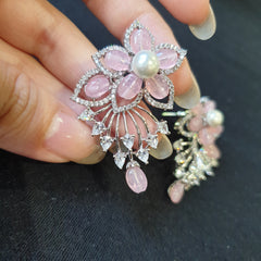 Pink Quartz Earrings