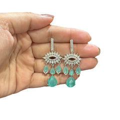 Mint Quartz Earrings
