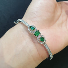 Emerald Green Openable Bangle