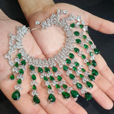Stunning Emerald Green Bridal Set