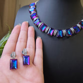 Erin - Georgian Collet Necklace Set with Swarovski Stones