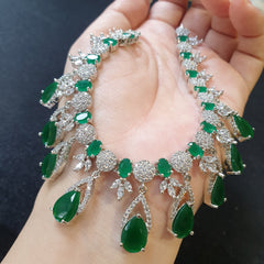 Emerald Green Necklace Set