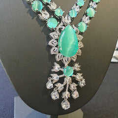 Mint Quartz Necklace Set