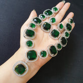 Emerald Green Necklace Set