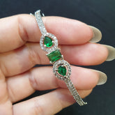 Emerald Green Openable Bangle