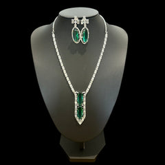 Green Topaz Necklace Set
