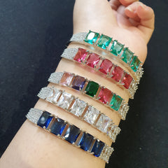 Green Topaz Openable Bangle