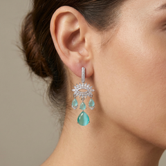 Mint Quartz Earrings