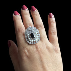 Blue Sapphire Size Adjustable Ring