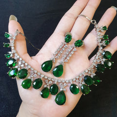 Emerald Green Necklace Set