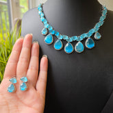 Kelly - Stunning Aquamarines Necklace Set