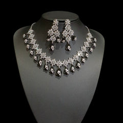 Black Quartz Necklace Set