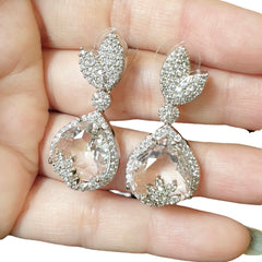 Clear Quartz Earrings