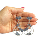 Elegant Blue Earrings