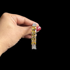 Yellow Citrine Openable Bangle