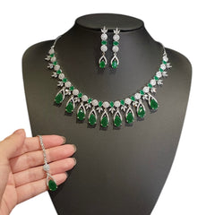Emerald Green Necklace Set