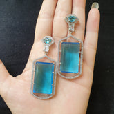 Stunning Aqua Blue Earrings