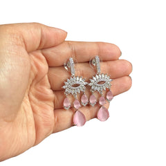 Pink Quartz Earrings