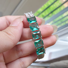 Green Topaz Openable Bangle