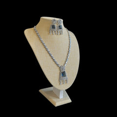 Blue Sapphires Necklace Set