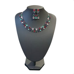 Multi Gemstones Necklace Set