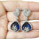 Blue Sapphire Earrings
